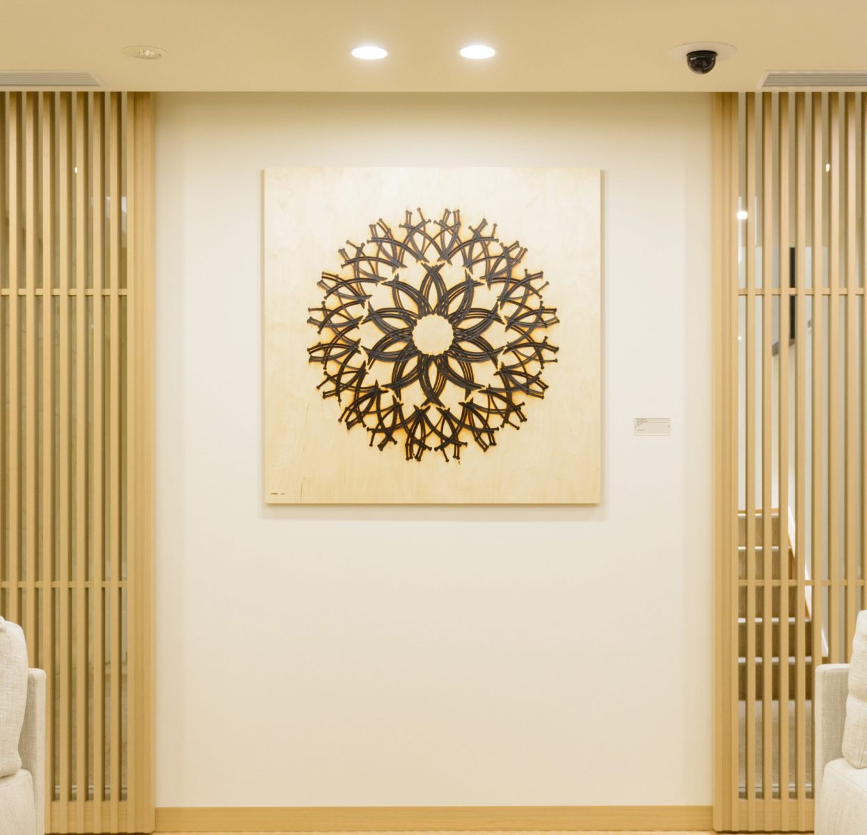 Art decorations in the building