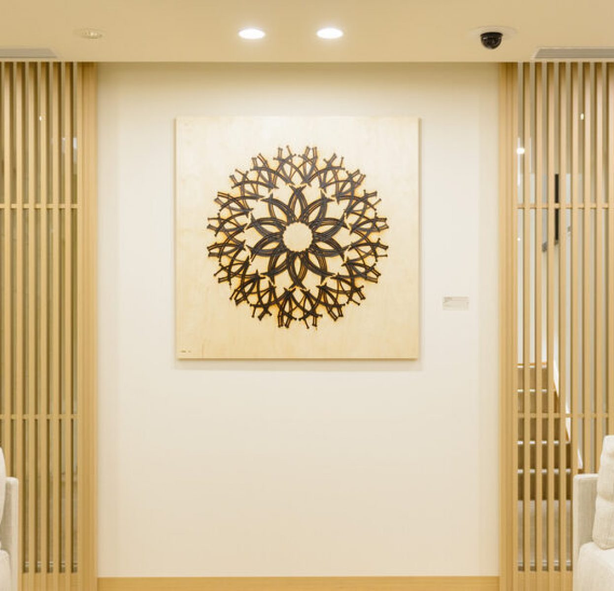 Art decorations inside the building