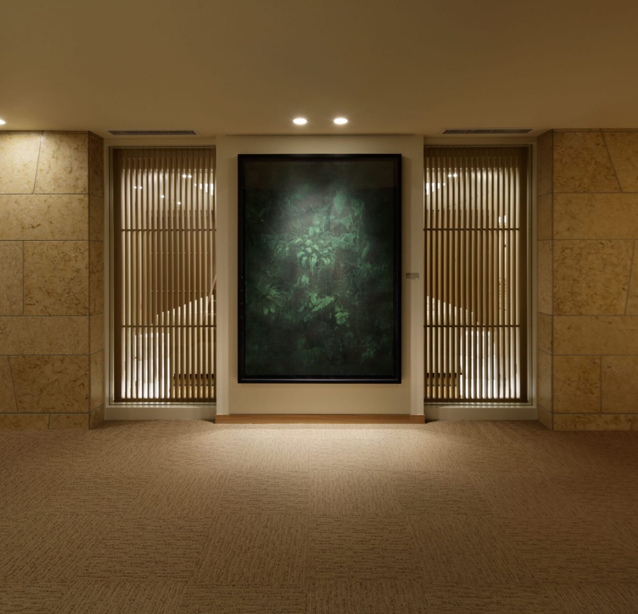 Art decorations in the building